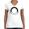 Women's Fine Jersey V-Neck Tee Thumbnail