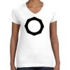 Women's Fine Jersey V-Neck Tee Thumbnail
