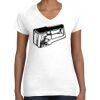 Women's Fine Jersey V-Neck Tee Thumbnail