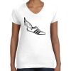 Women's Fine Jersey V-Neck Tee Thumbnail