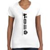 Women's Fine Jersey V-Neck Tee Thumbnail